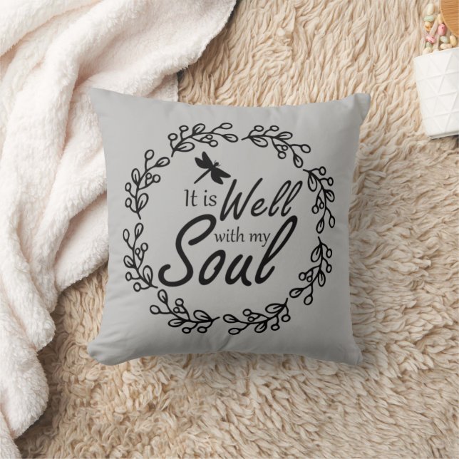 Coussin Tout Va Bien Dans Mon Âme  (Couverture)