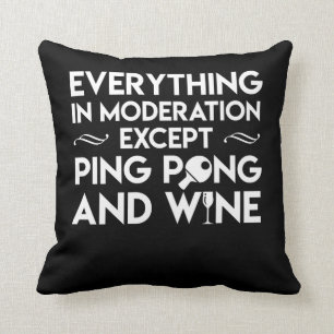 Coussin Tout vin de ping-pong de modération