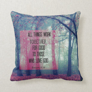Coussin Toutes les choses fonctionnent ensemble pour le Bo