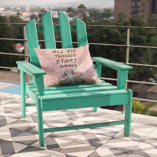 Coussin Toutes les grandes choses commencent petites