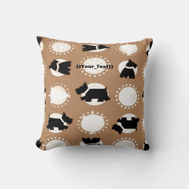 Coussin Toutou Brun (Recto)