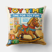 Coussin Toy rocking horse Nursery throw pillow (Verso)