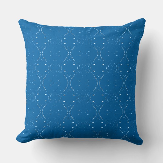 Coussin Tracer des vagues blanches  (Recto)