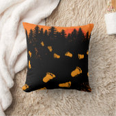 Coussin Traces Bigfoot Au Coucher Du Soleil (Couverture)