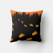 Coussin Traces Bigfoot Au Coucher Du Soleil (Verso)