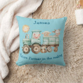 Coussin tracteur adorable avec animal de ferme (Couverture)