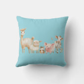 Coussin tracteur adorable avec animal de ferme (Verso)