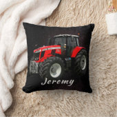 Coussin Tracteur rouge moderne (Couverture)