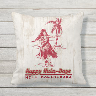 Coussin Tradewinds Holiday Hawaiian Hula Girl