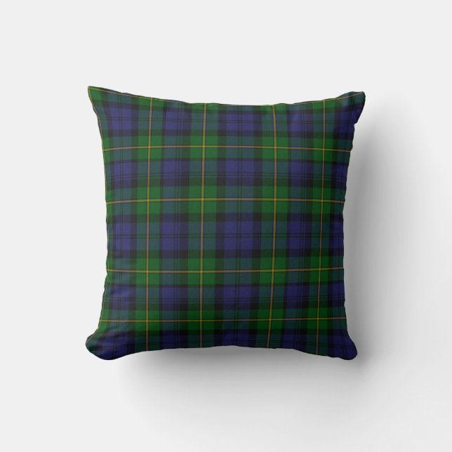 Coussin traditionnel de plaid de tartan de Gordon (Recto)