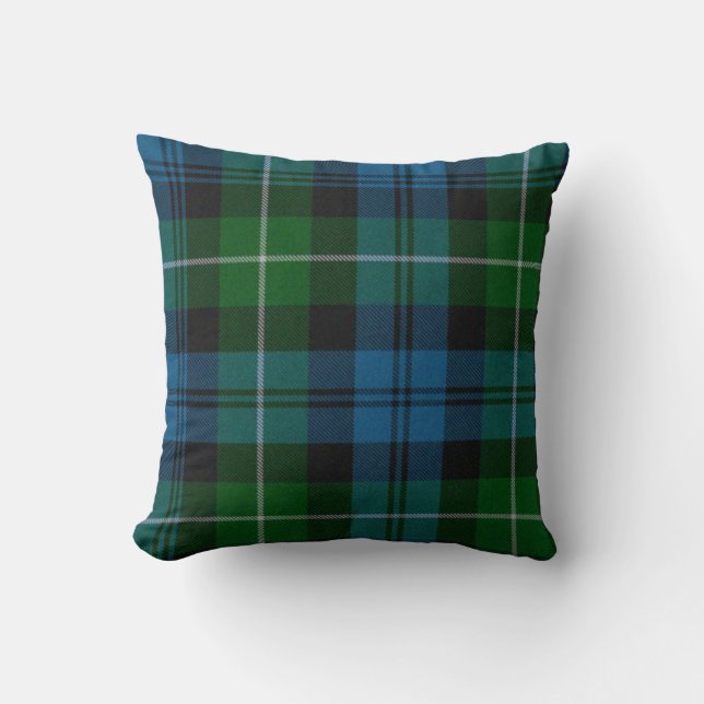 Coussin traditionnel de plaid de tartan de Lamont (Recto)