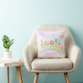 Coussin Train Animaux roses (Chaise)