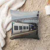 Coussin Train bleu et blanc (Couverture)