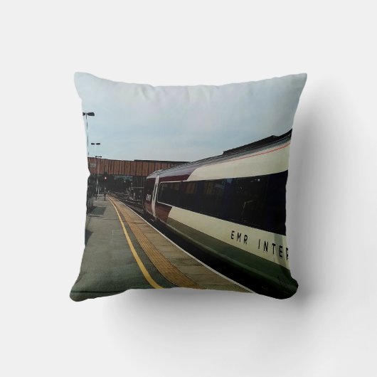 Coussin train de style vintage (Verso)