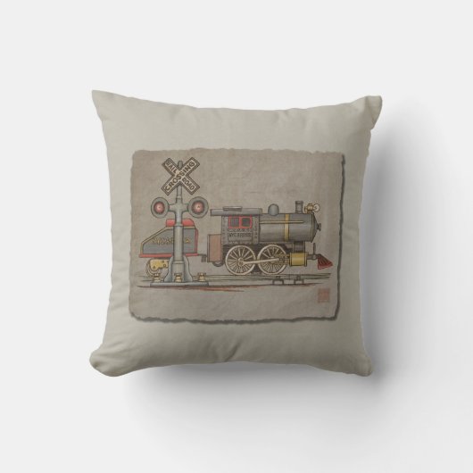 Coussin Train électrique de jouet (Recto)