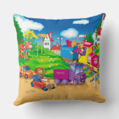 Coussin train et voiture (Verso)