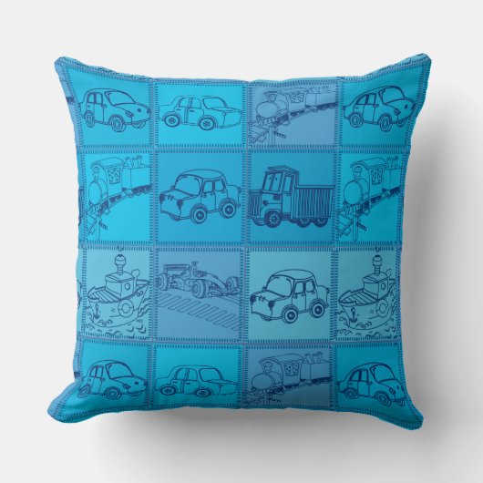 Coussin train et voiture (Recto)