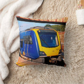 Coussin Train jaune et bleu, Sheffield (Couverture)