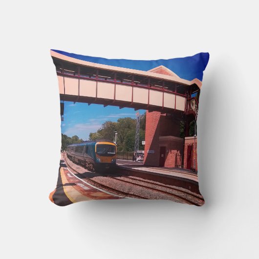Coussin Train sous le pont (Recto)