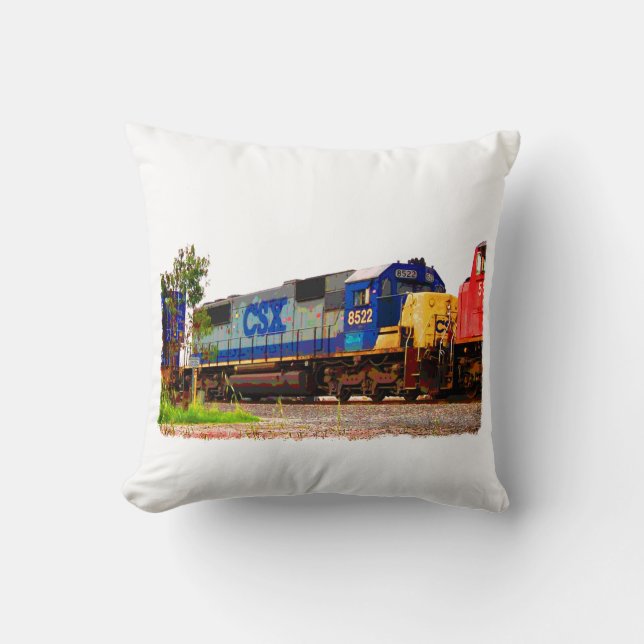 Coussin Trains (Recto)