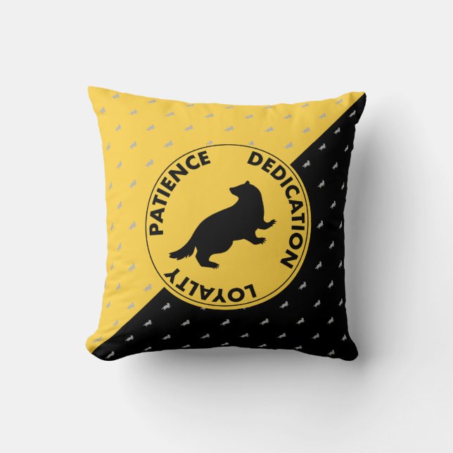 Coussin Traits de Chambre de Harry Potter | HUFFLEPUFF™ (Recto)