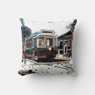 Coussin Tramway TRC Neon à stn Cotton 4x4 Pillow