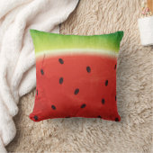 Coussin Tranche géante de pastèque à l'aquarelle mignonne (Couverture)