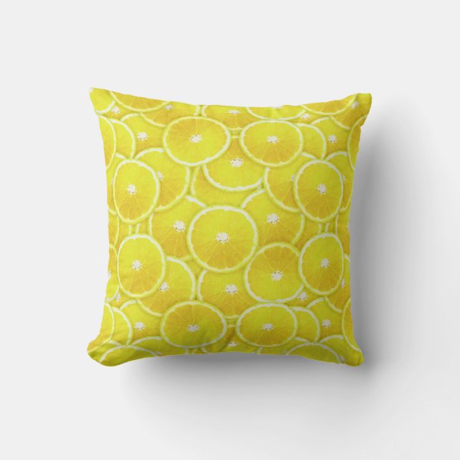 Coussin Tranches de citron (Recto)