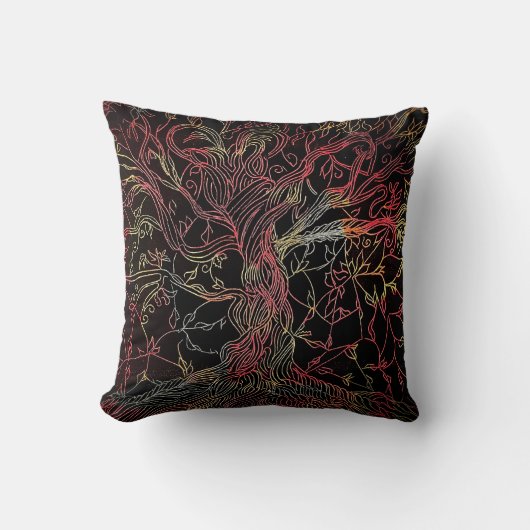 Coussin Transcender l'arbre ancestral (Recto)