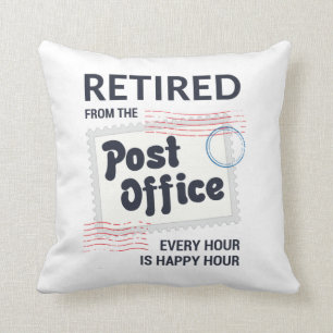 Coussin Travailleur de la poste retraité Mailman Funny