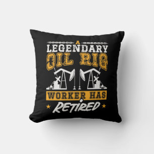 Coussin Travailleur du champ pétrolifère légendaire Travai