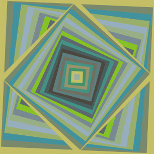 Coussin Traverser un jardin verdoyant