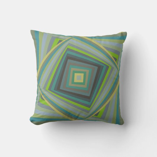 Coussin Traverser un jardin verdoyant (Recto)