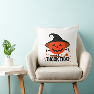 Coussin Treck Trat Citrouille Sourire