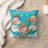Coussin Tree Guardian Angels jouant de la trompette (Couverture)