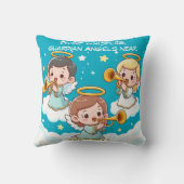 Coussin Tree Guardian Angels jouant de la trompette (Verso)