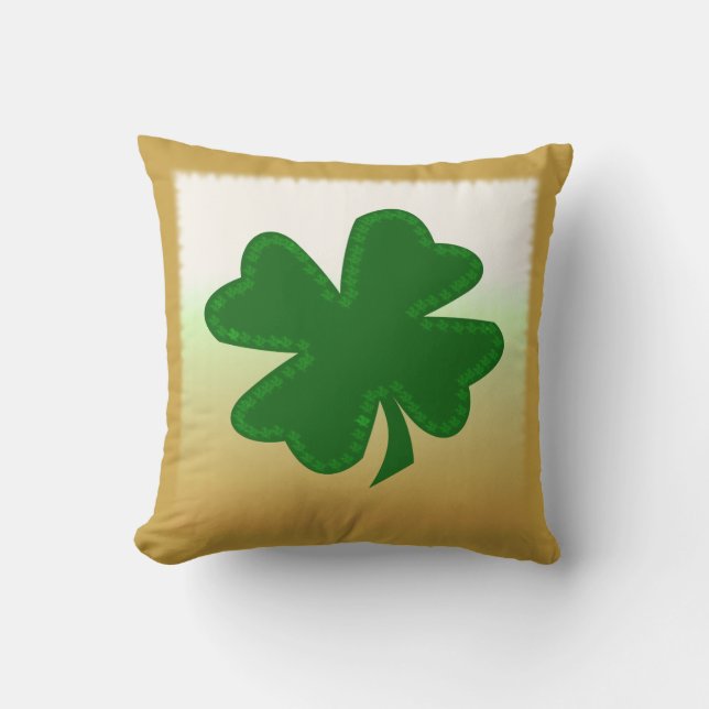 Coussin Trèfle de quatre feuilles (Recto)