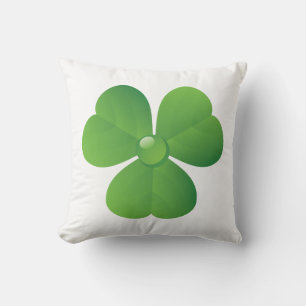 Coussin Trèfle irlandais vert Saint Patrick