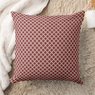 Coussin Treillis géométrique classique & micro-motif diama