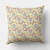Coussin Trellis de marbre floral Sunshine (Verso)