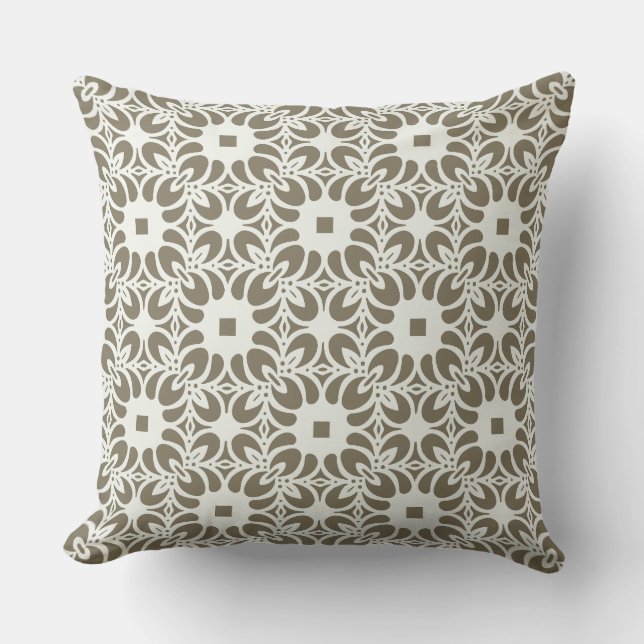 Coussin Trellis en lin (Recto)