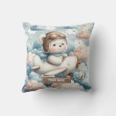 Coussin Trend mignon ours en peluche pilote garçon baby sh (Verso)