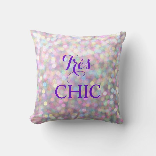 Coussin très CHIC pourpre (Recto)