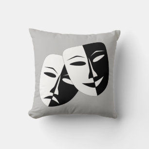 Coussin Très Cool Comédie et Tragédie Masques Théâtres
