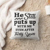 Coussin Très drôle 30e anniversaire de mariage (Couverture)