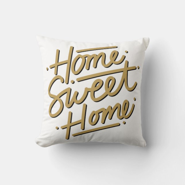 Coussin Très Mignon Maison Douce Maison (Recto)