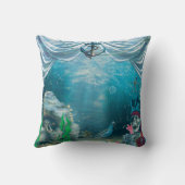 Coussin Trésor de squelette de pirate sous la mer (Verso)
