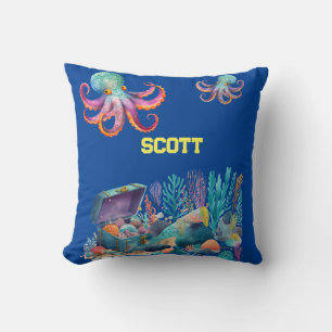 Coussin Trésor sous la mer