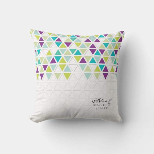 Coussin Triangle Motif triangulaire triangulaire (Recto)