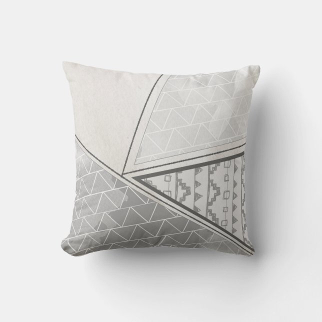Coussin Triangle tribale (Recto)